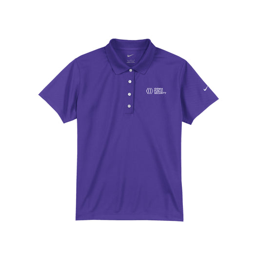 Ladies Nike Golf Tech Basic Dri-Fit Polo - Purple