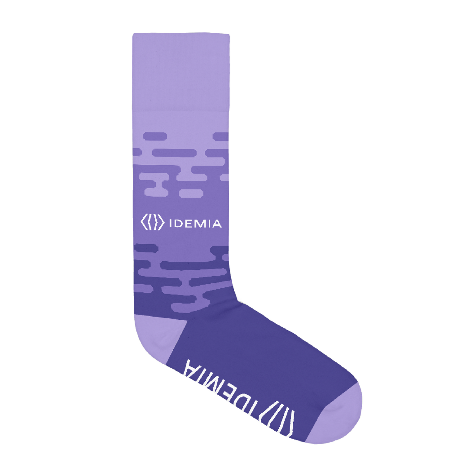 Idemia Purple Abstract Socks